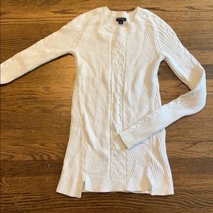Nautica long white cotton sweater